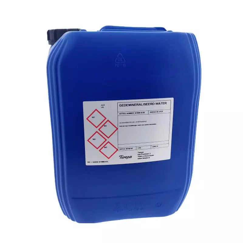 Gedemineraliseerd water 20 liter