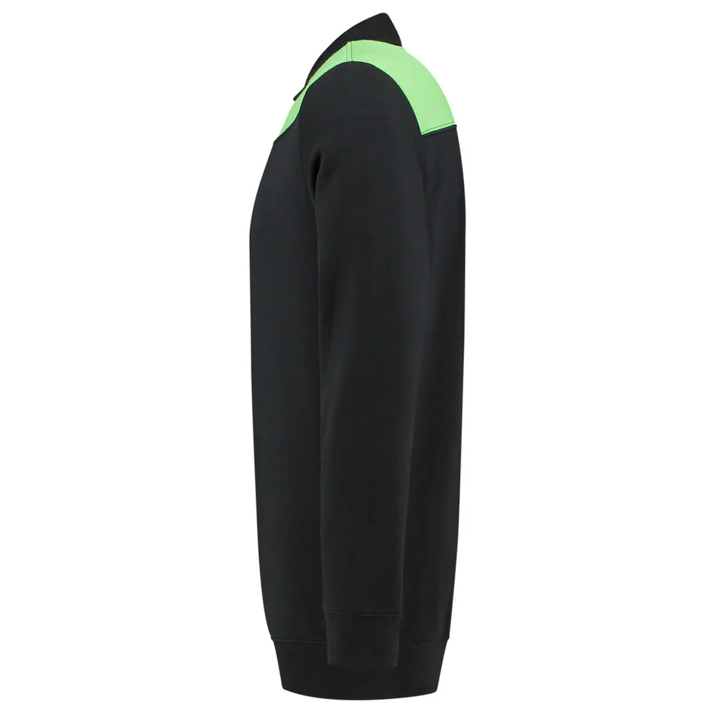 Polosweater Bicolor Naden Black/Lime