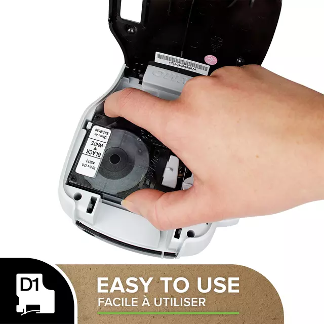 Dymo Labeltape D1 9mmx7m - Zwart/Groen