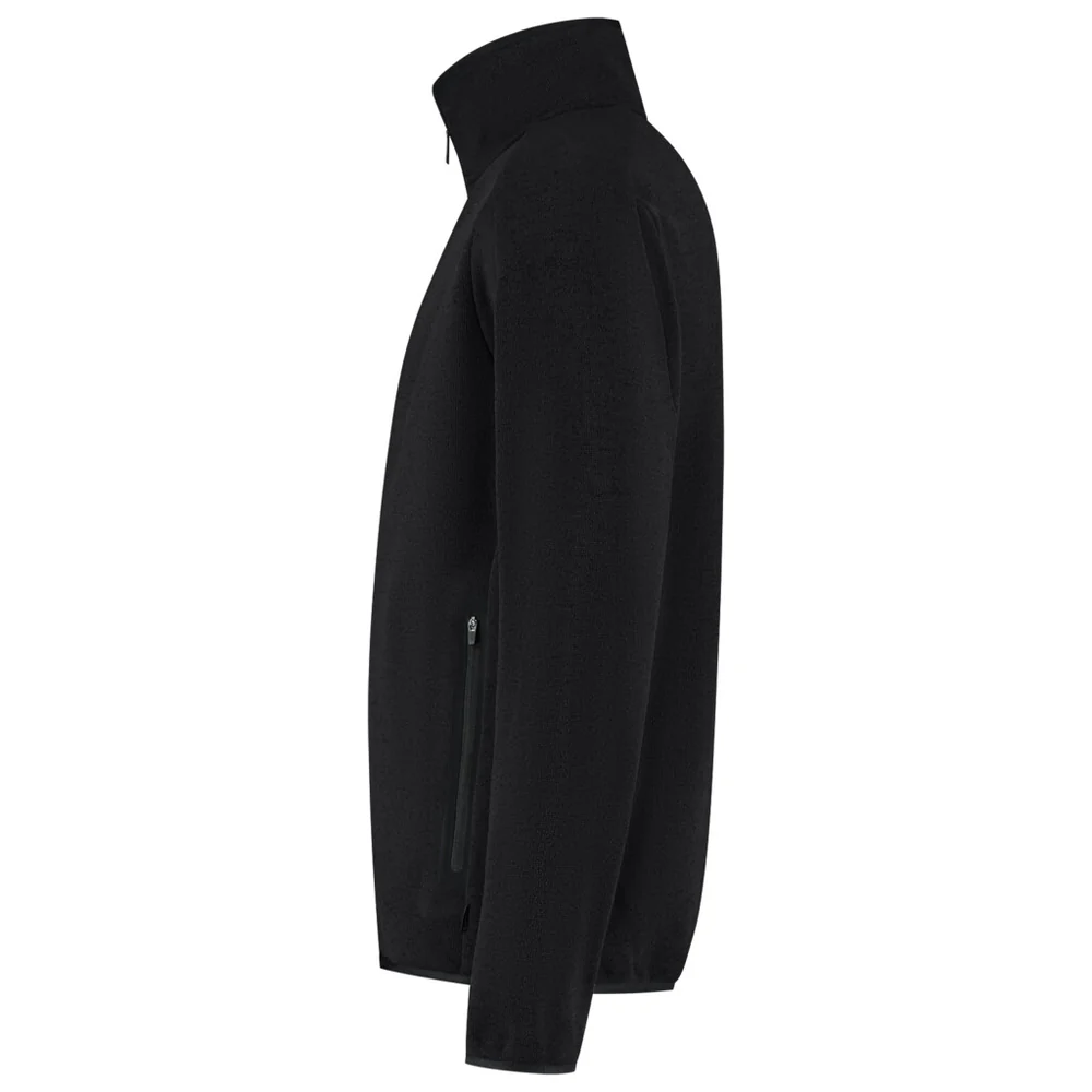 Fleecejack knitted redefined dames zwart