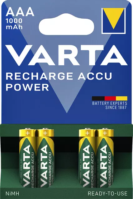 Oplaadbare Batterijen AAA Varta 4st