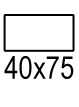 Etiket Apli 42x75mm permanent wit (pak à 150st)