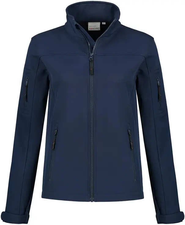 softshell jas dames Santo donkerblauw Santino