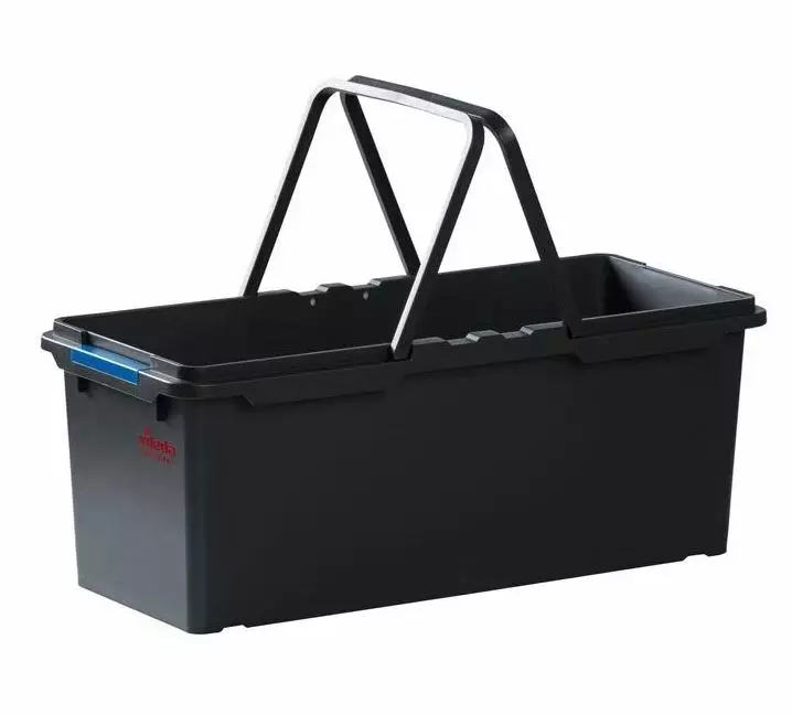 Mopbox Vileda origo 2 gerecycled zwart met 2 blauwe clips 