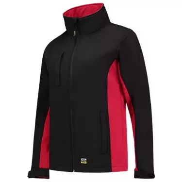 Softshell Jas Dames Zwart/Rood Tricorp