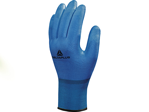 Werkhandschoen snijbestendig polyamide PU coating op palm blauw Premium