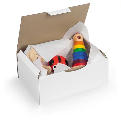 Postdoos Enkelgolf 300x240x100mm B-golf Wit