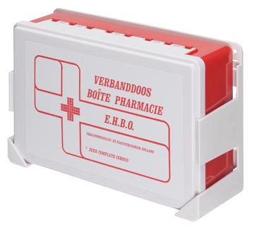 Verbandkoffer B met wandhouder EHBO