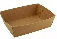 Kartonnen snackbakjes met sausvak Bruin A9