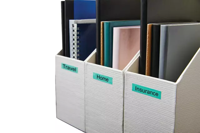 Dymo Labeltape D1 9mmx7m - Zwart/Groen