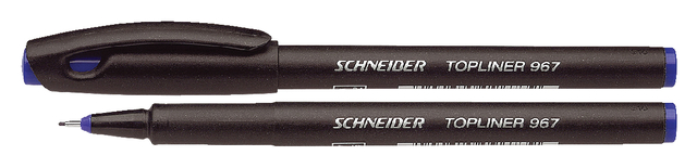Viltpen Schneider 967 0,4mm blauw Topline