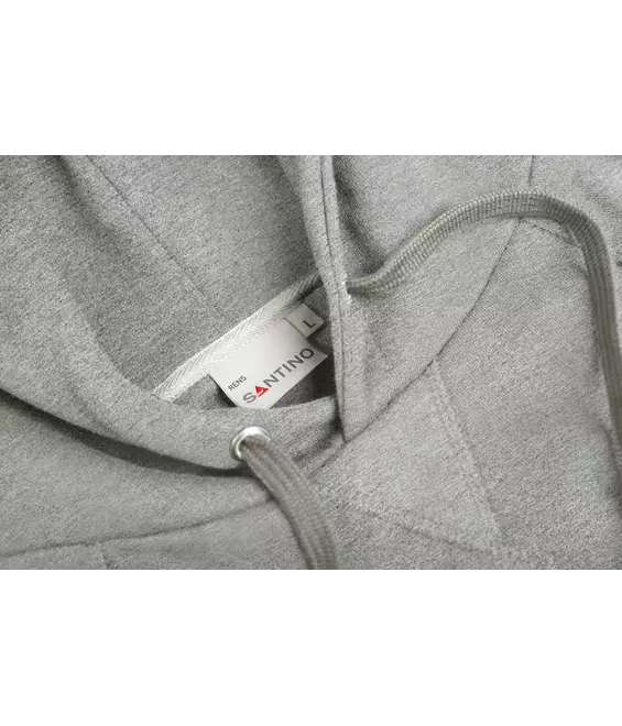 Hooded sweater Rens sportgrey lichtgrijs