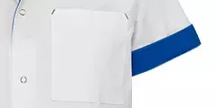 Zorgjas Jaimy Wit/Blauw De Berkel Unisex Borstzak