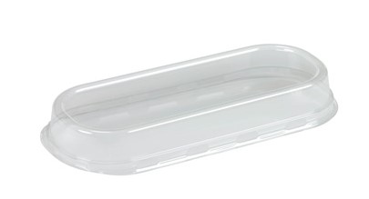 Transparante deksel voor wrapschaal 19,4x8x2cm