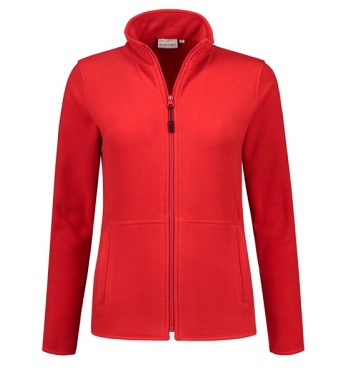 Fleece jas rood Bormio Ladies