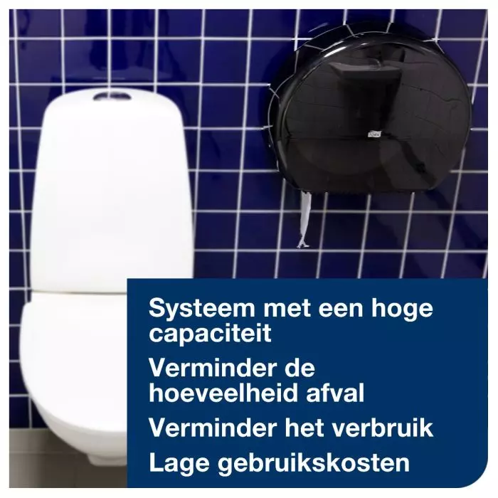 Tork Toiletpapier Dispenser Mini Jumbo Rol Zwart