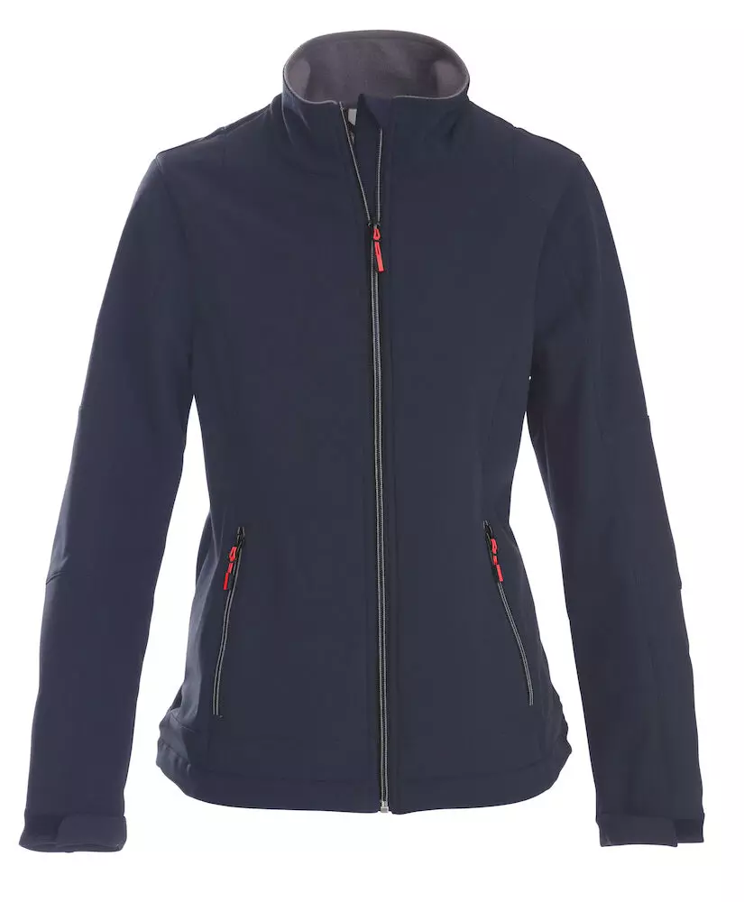 Softshell Jas Dames Trial Donkerblauw Printer