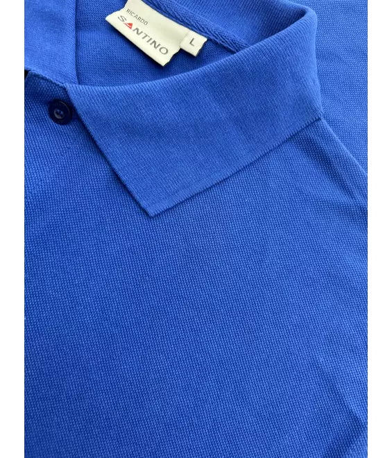 Polo Ricardo kobaltblauw