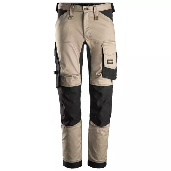 Werkbroek heren stretch khaki met zwart Snickers 6341