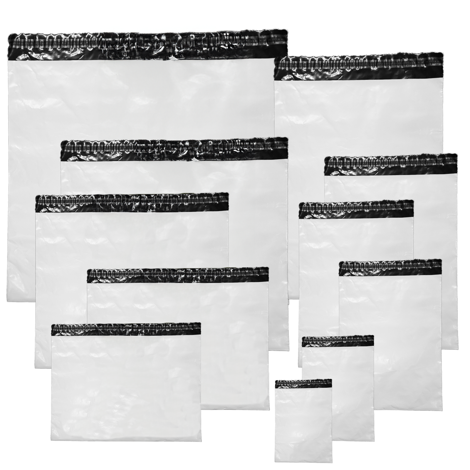 Verzendzak CoEx LDPE +klep 50mm en plakstrip 55mu 450x550mm