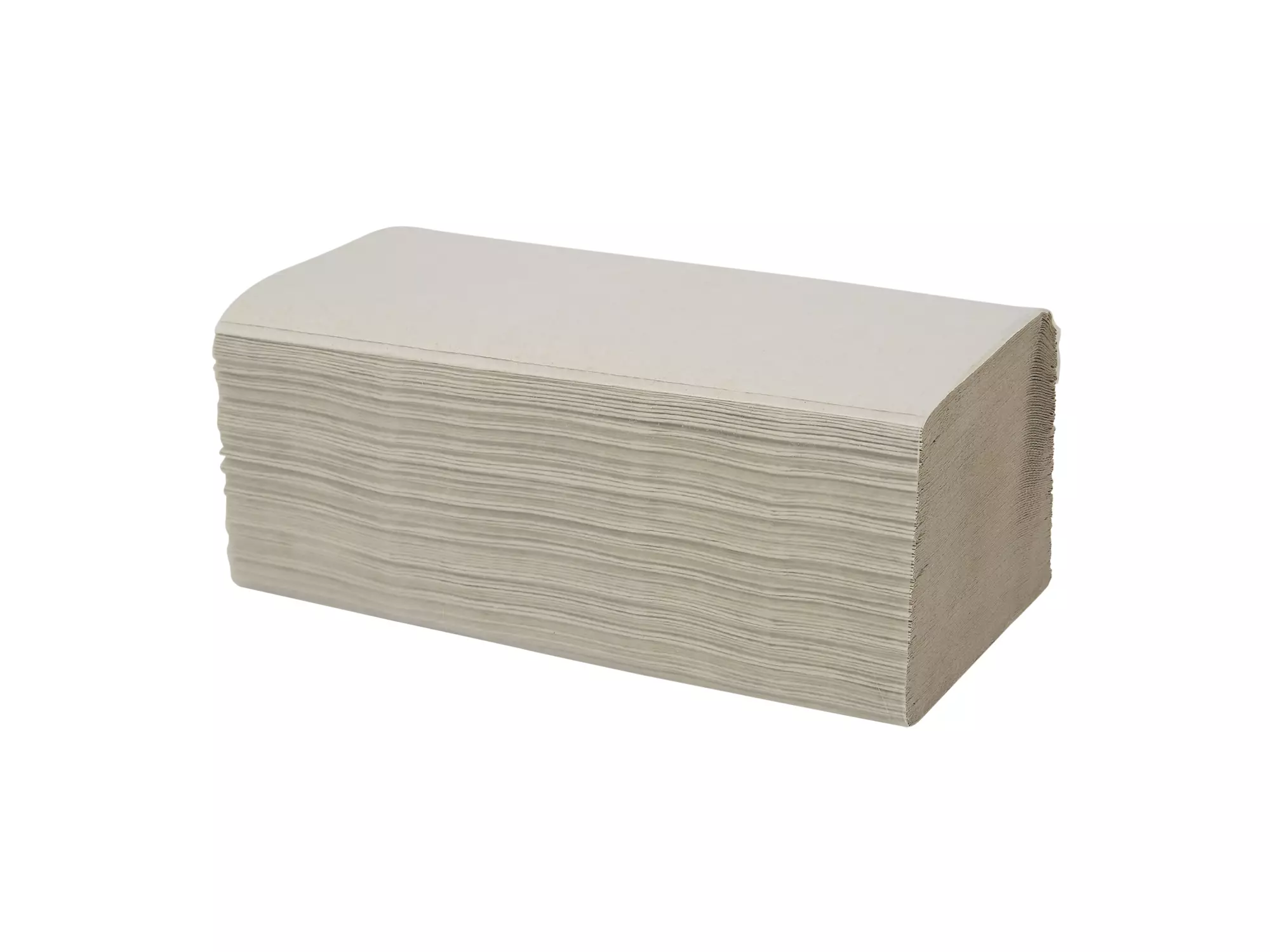 Papieren Handdoekjes V-vouw Recycled Naturel 23x25cm 1-laags pak