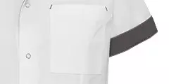 Zorgjas Jaimy Wit/Grijsbruin De Berkel Unisex Borstzak