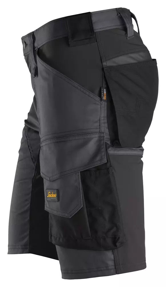 Snickers Korte Werkbroek 6143 Stretch Grijs/Zwart