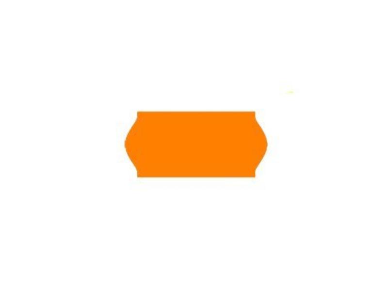 Etiket prijzen 26x12mm fluor oranje permanent