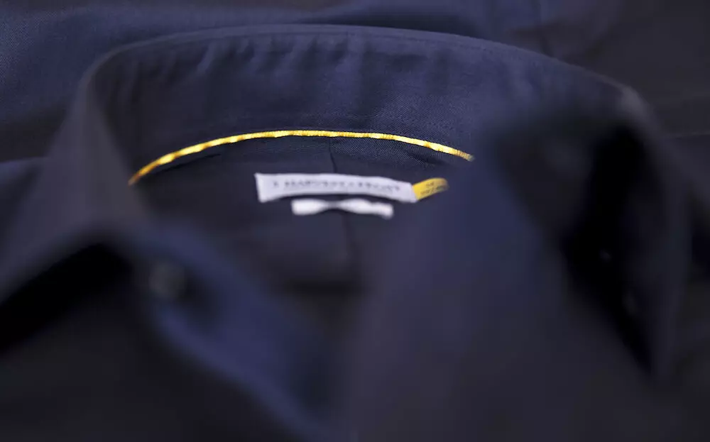 Overhemd heren Yellow Bow donkerblauw J. Harvest & Frost 50