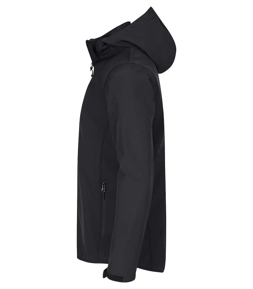 Hooded softshell Clique zwart