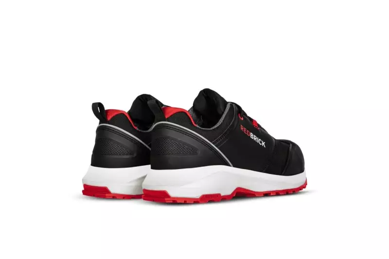Redbrick Pulse Overnose Low S3 Werkschoen Zwart/Rood