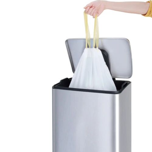 Afvalzak 3-6 liter trekband 35x40cm wit (doos à 24rolx30st)