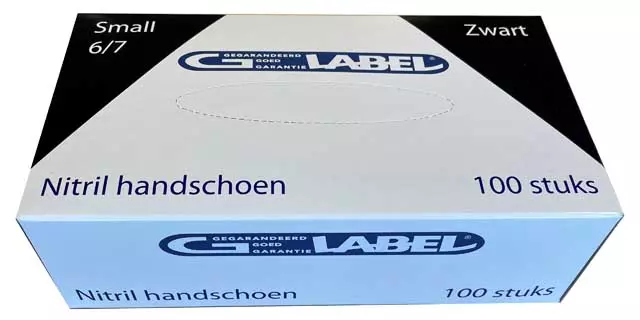 Handschoen Nitril zwart maat XL 5 grams