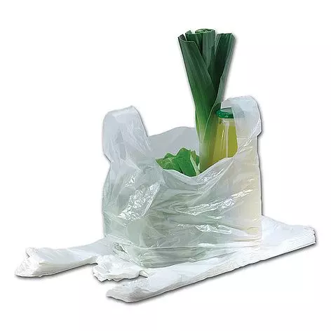 Hemddraagtas HDPE Wit 27x6x48cm 2000 stuks