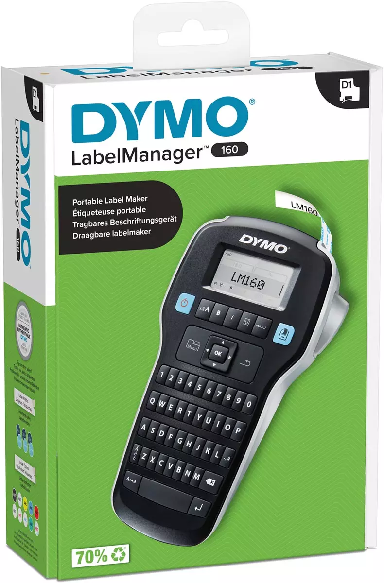 Dymo Labelmanager 160P Qwerty Toetsenbord