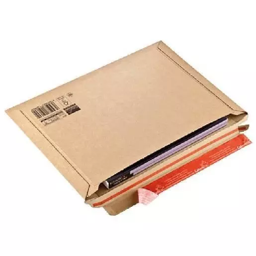 Kartonnen B4 Verzendenvelop F-golf 360x250x50mm Met plakstrip