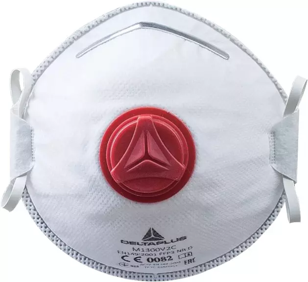 Stofmasker FFP3S met ventiel Delta Plus 10 stuks