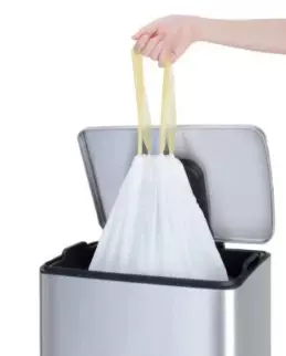 Afvalzak 55x55cm 18-21 liter trekband wit (doos à 24rolx20st)