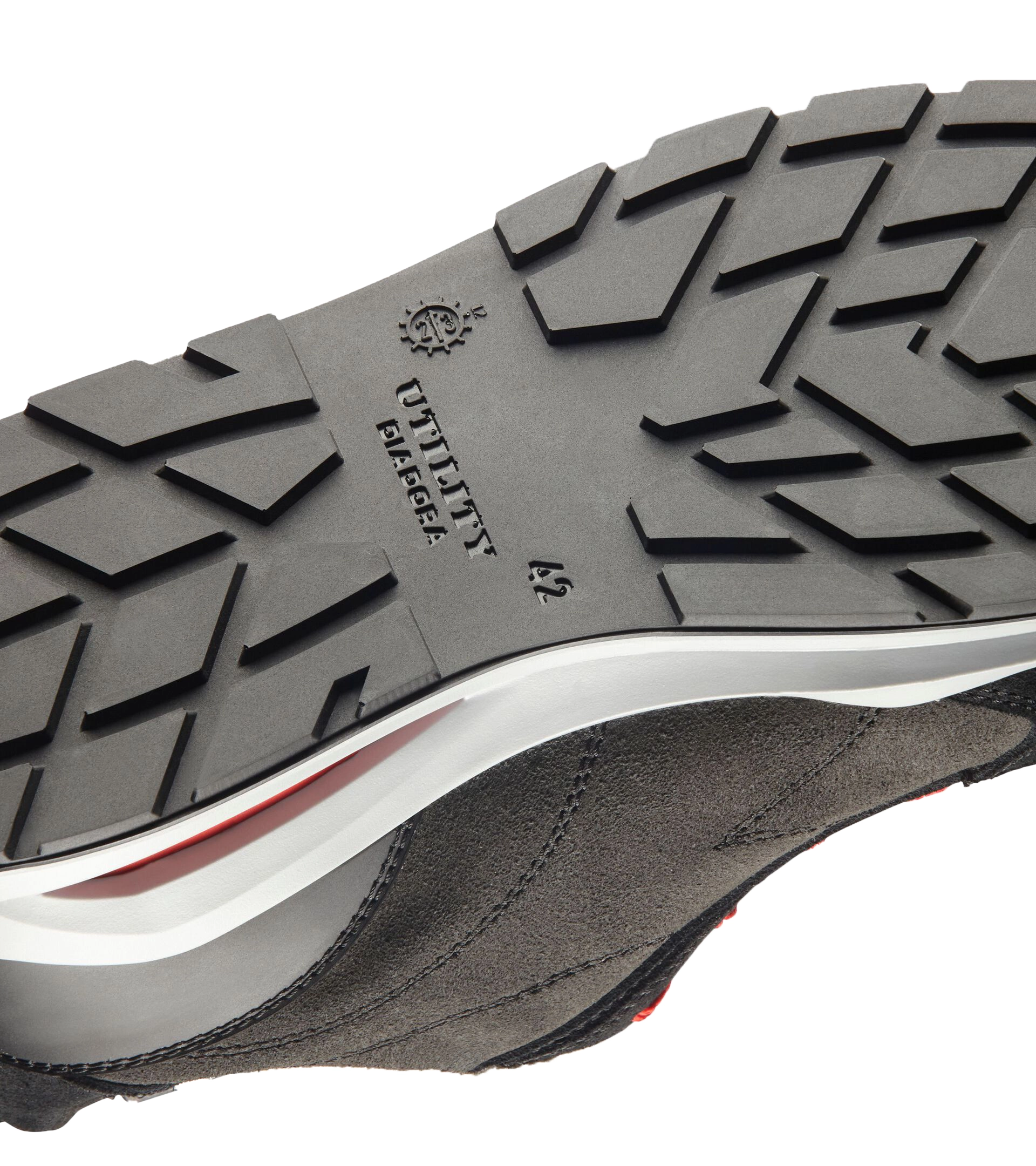 Diadora Run Net Airbox Low S3 Veiligheidsschoen - Zilver/Rood