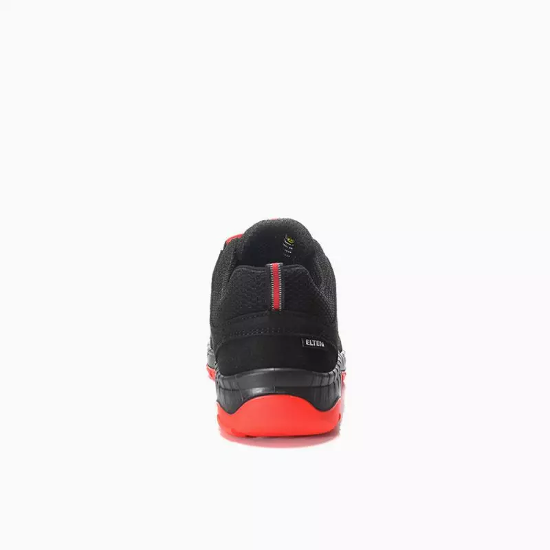 Werkschoen Maddox laag zwart/rood S3S ESD