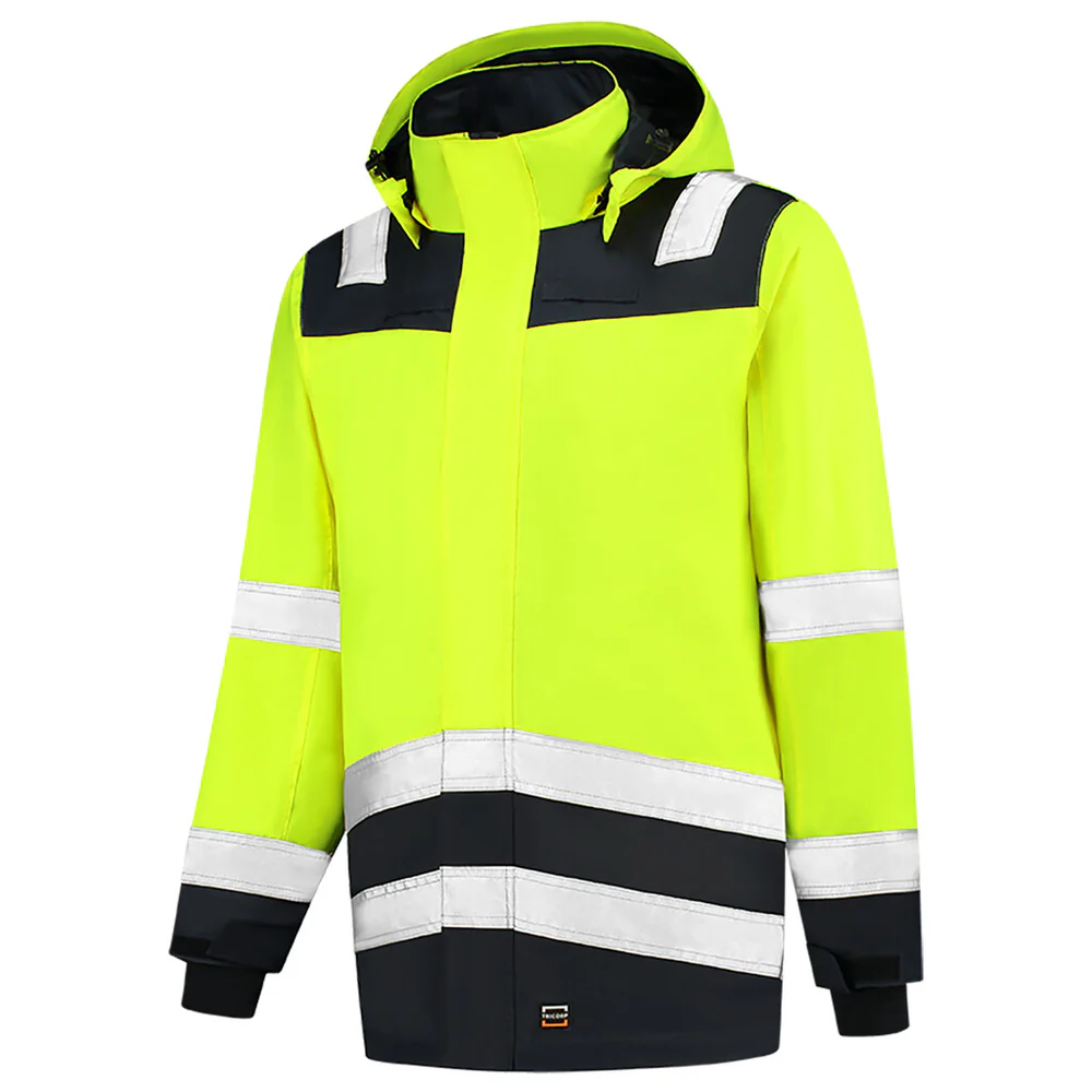 Parka high vis bicolor geel/marine 403020