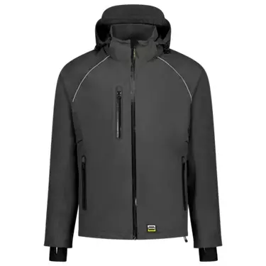 Werkjas Tech Shell wind/waterdicht donkergrijs
