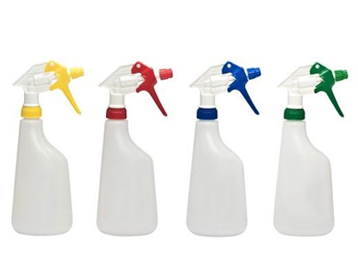 Sprayflacon 600ml rood sanitair