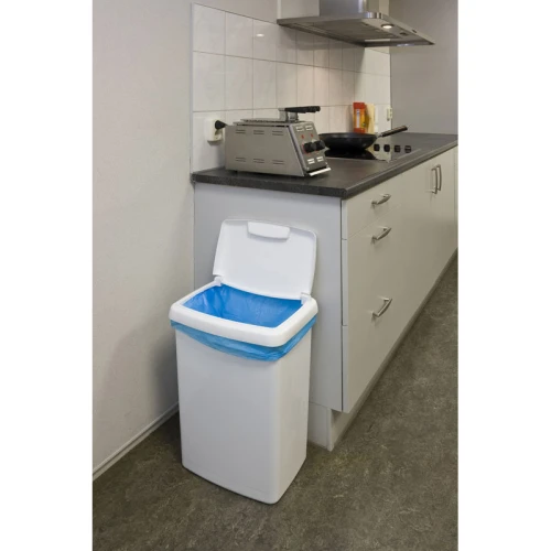 Afvalbak 50 Liter Top-fix Wit