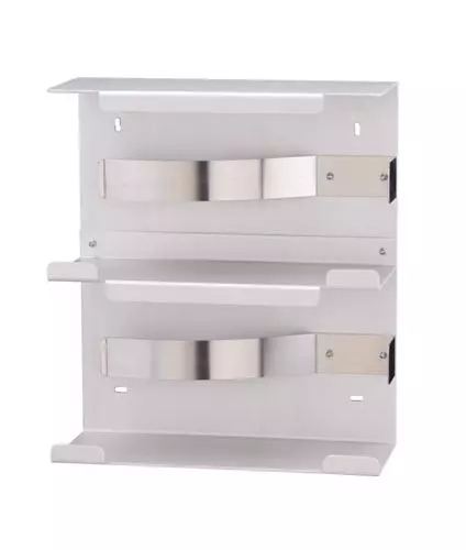 Handschoenen Dispenser Duo Voor 2 doosjes Aluminium