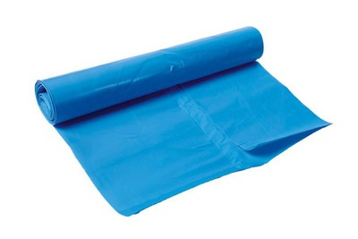 Zak LDPE 70x110cm T100 blauw (doos à 10rolx15st)