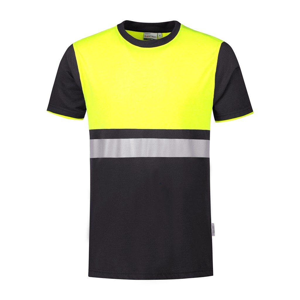 Santino T-shirt Hannover Graphite / Fluor Yellow