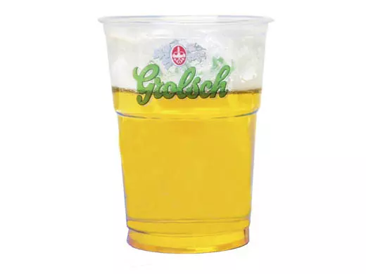 Plastic Bierglas PET 0,4/550cc Grolsch