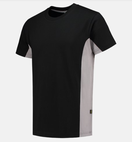 T-shirt Bicolor black/grey