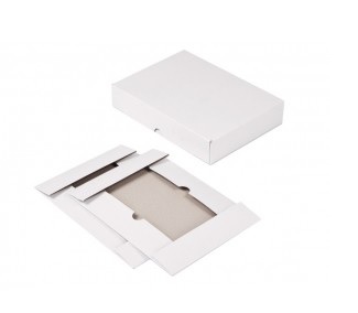 Doos 305x210x50mm Massief A4 glad bodem+deksel wit